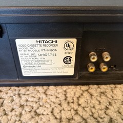 Hitachi VT-M190A VHS VCR Player Recorder Digital Auto Tracking Tested Working