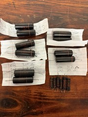 Vintage Sprague Black Beauty Mixed Capacitors Lot – All Tested Well from C22
