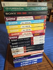 Lot Of 22 Premium Reel To Reel Tapes Tdk Maxwell Radio Shack Scotch