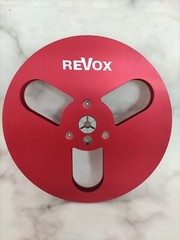 2X TRIDENT HUB METAL Red TAPE REEL 7&Prime; For Revox Reel To Reel Tape Recorders