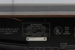 Pioneer SX-3700 AM/FM Vintage Stereo Receiver Amplifier amp