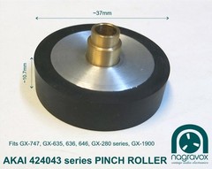 Akai PINCH ROLLER 424043 for GX series 280 285 635 636 747 & 1900