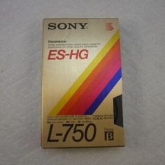 SONY ES-HG/L-750 BETAMAX Tape Pre-Owned Untested AS IS