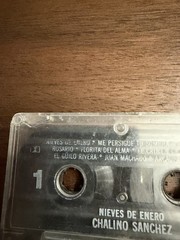Vintage Rare Chalino Sanchez Nieves De Enero Narco Corrido Cassette Original