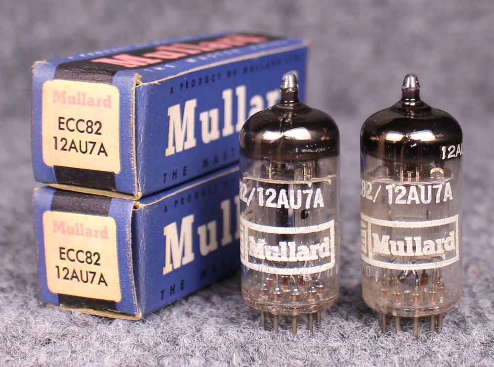 (2) MATCHED ANOS Mullard 12AU7/ECC82 Tubes ~ TEST STRONG @ 114%+!