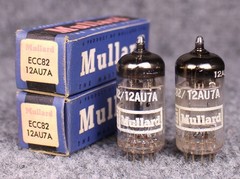 (2) MATCHED ANOS Mullard 12AU7/ECC82 Tubes ~ TEST STRONG @ 114%+!