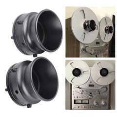 1-Pair 10 NAB Hub Adapters Polished Aluminum Reel Opener For Studer/ (Grey)