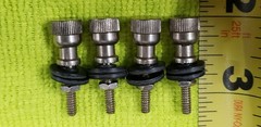 1 x Vtg EBY Nickel Altec Lansing Western Electric Speaker Binding Post Terminal