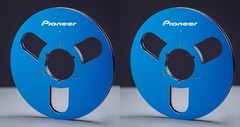 One Pair 10.5 » blue Pioneer Tape reel High Quality Aluminum Take Up Reel