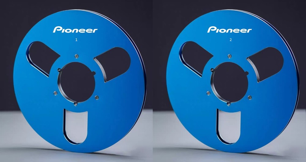 One Pair 10.5 » blue Pioneer Tape reel High Quality Aluminum Take Up Reel