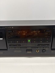 Pioneer CT-W606DR Double Cassette Deck Dual Tape Player Recorder Tested Works