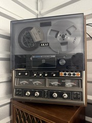 CLEAN AKAI GX 280DSS REEL TO REEL Reverse Tape Recorder 2/4 Ch servo ..see NOTES