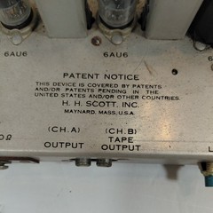 H.H. Scott Type 314 Wideband FM Stereomaster Tuner – As Is