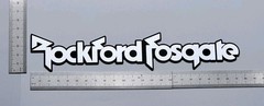 Rockford Fosgate Badge Emblem Logo 9 Inch Custom Incised Acrylic With Adhesive