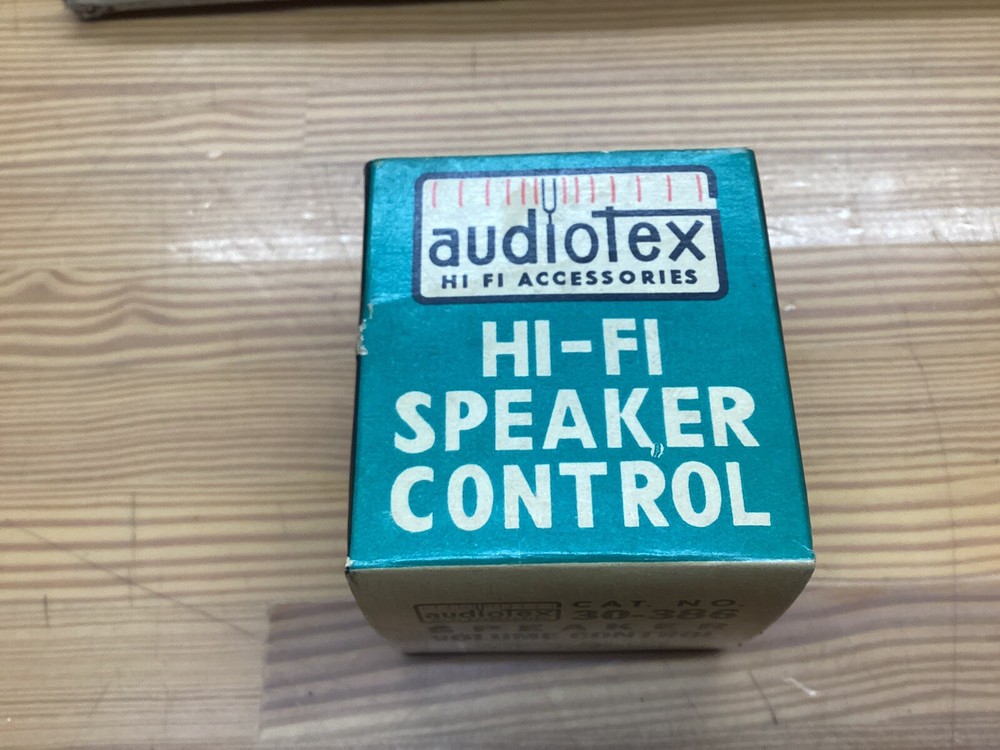 Vintage AudioTex HI-FI Control 16 Ohm 30-386 Made In Japan NOS !