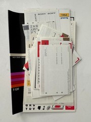 3M VHS T120 and Generic Lot 8 Video Cassette EMTPY Storage Cases Black