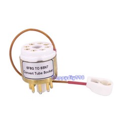 1PC 6F8G (top) to 6SN7 6F8G to 6N8P 6N9P Vacuum TUBE SOCKET ADAPTER converter