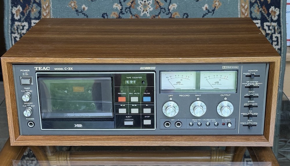Beautiful Vintage Teac C-3X Cassette Deck 3 Head Japan Same as Tascam 122